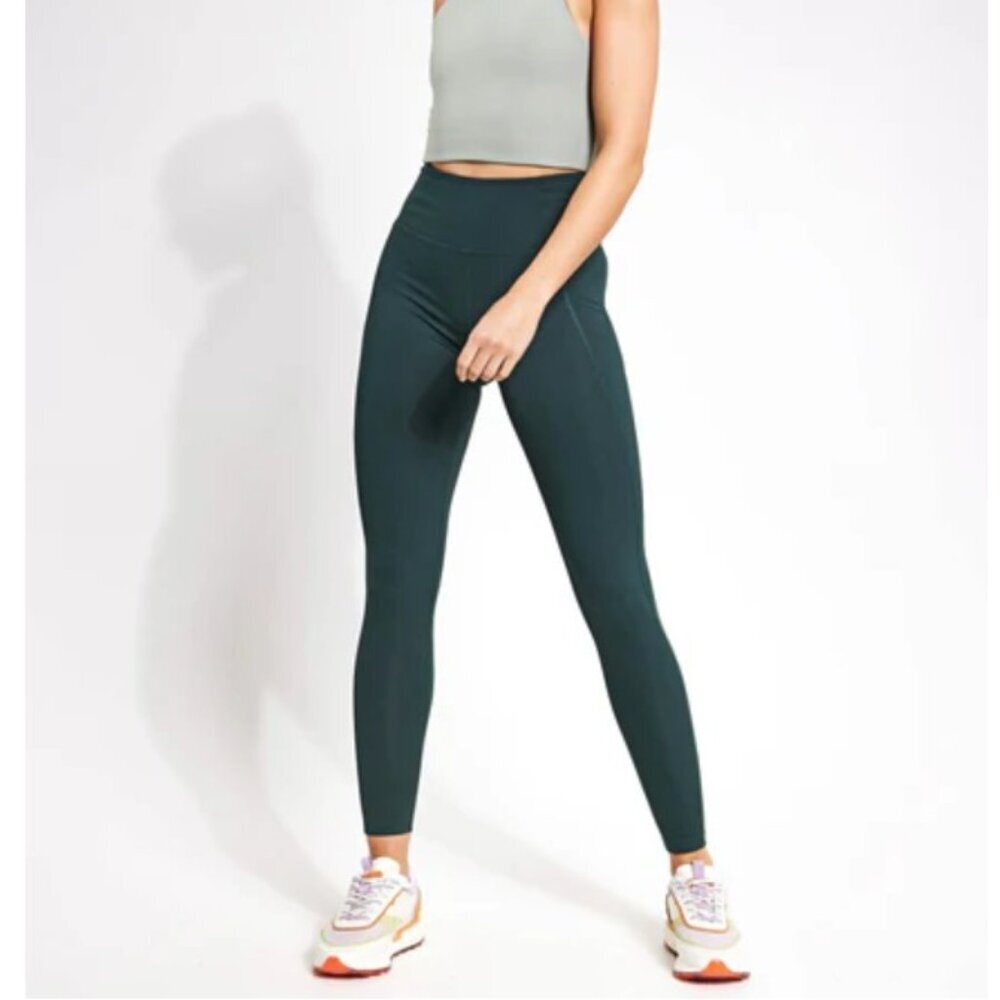 Girlfriend Collective Compressive High-Rise 7/8 Leggings Green Sz XXXL